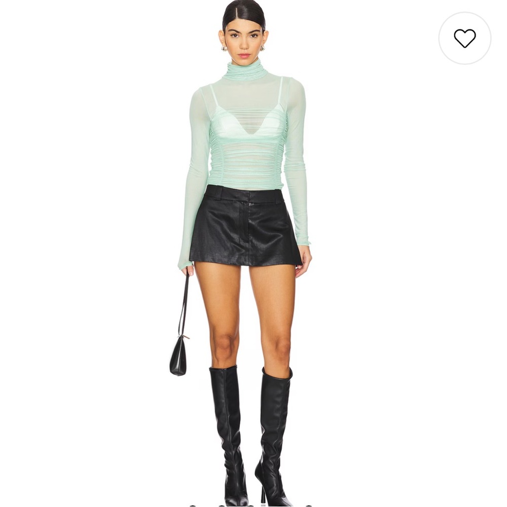 Free People x Intimately NEW Under It All Bodysuit in Cameo Green